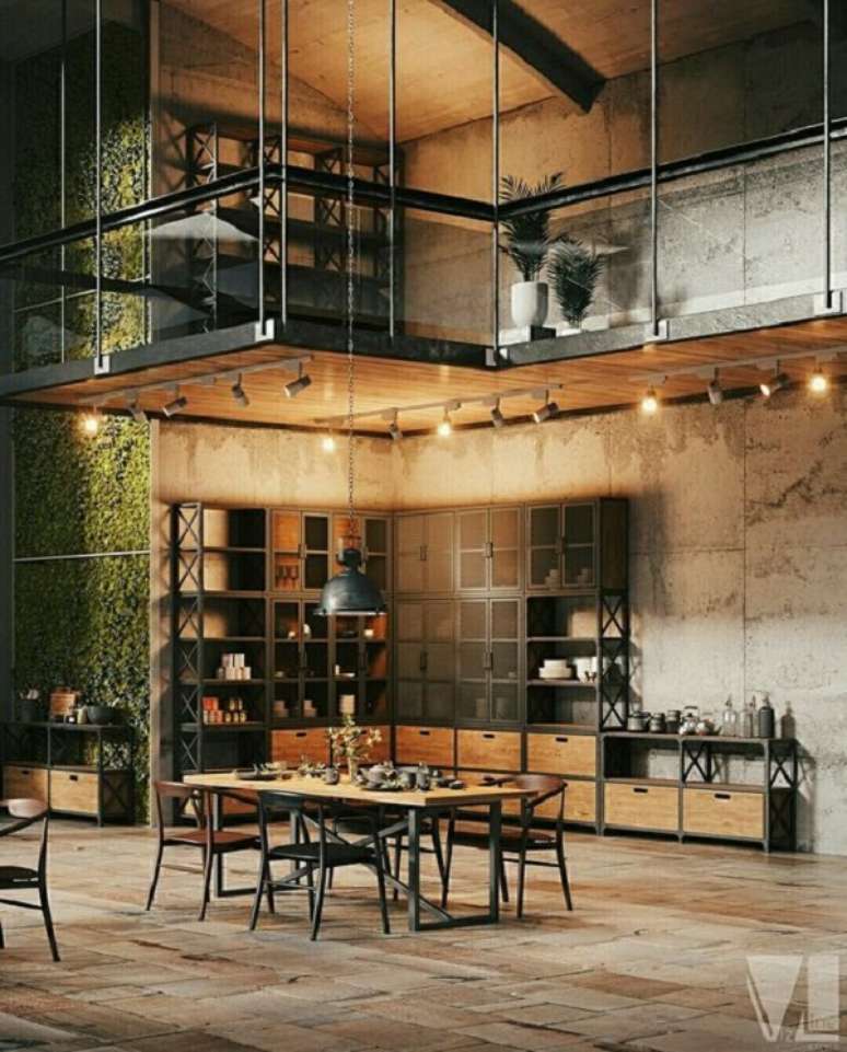 2. Decora&ccedil;&atilde;o moderna com mezanino met&aacute;lico &ndash; Foto IzLine