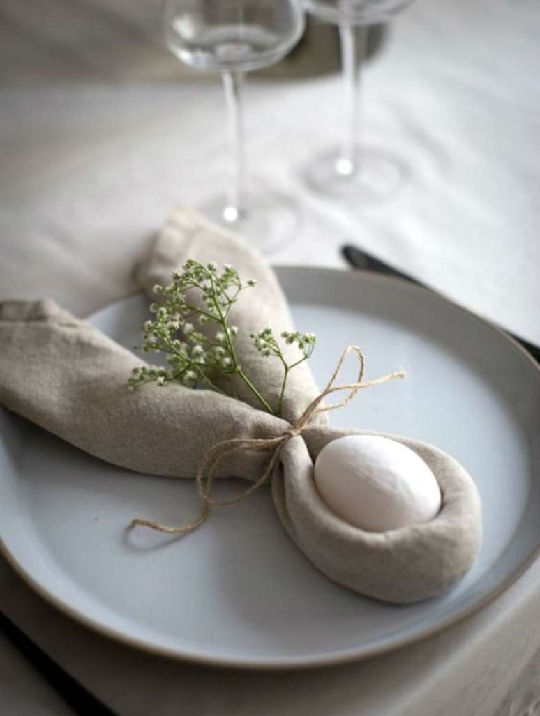 40. Ideias de p&aacute;scoa para mesa de jantar &ndash; Foto Revista Artesanato