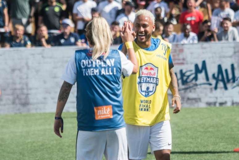 Neymar em ação noRed Bull Neymar Jr’s Five de 2019, no Brasil (Foto: Marcelo Maragni/Red Bull Content Pool)