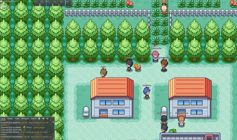 Jogando Pokemon Online no UnovaRPG