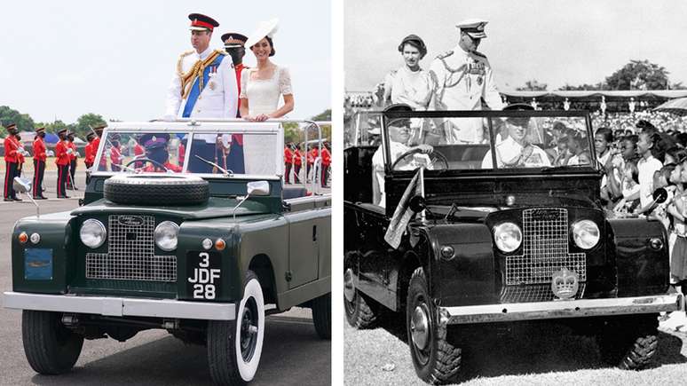 O Land Rover foi uma homenagem à rainha e ao duque de Edimburgo, mas pode ter parecido uma lembrança de dias mais coloniais