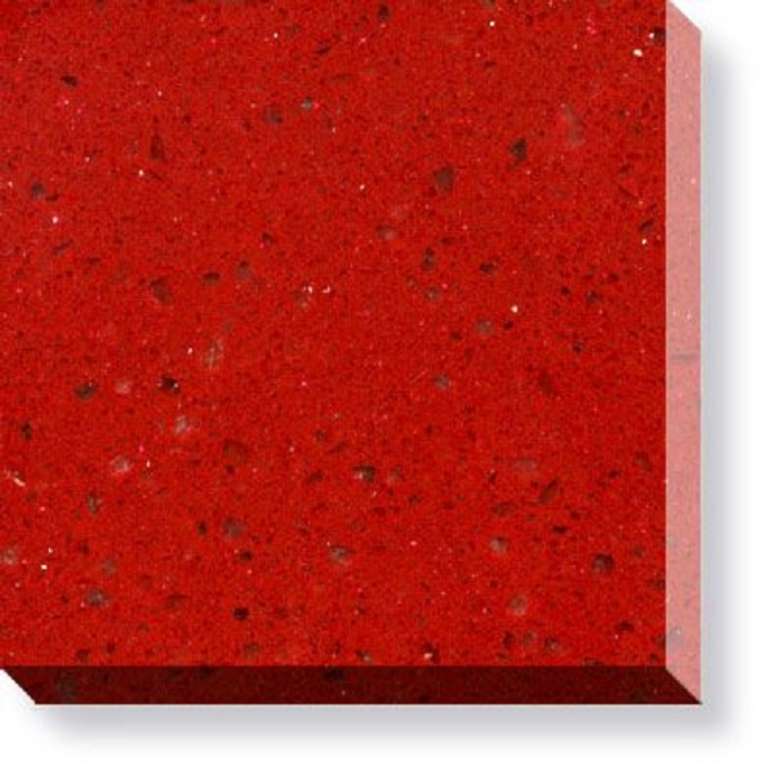 44. Granito vermelho estelar &ndash; Foto Red Countertop