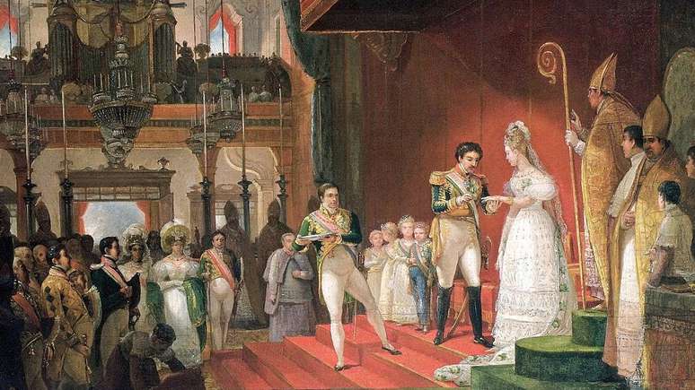 Casamento de D. Pedro I com D. Am&eacute;lia de Leuchtenberg