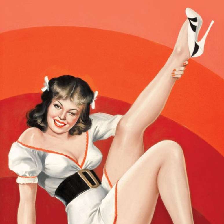 As 'pin-ups' dos anos 1940 representam o uso do salto como pe&ccedil;a sensual