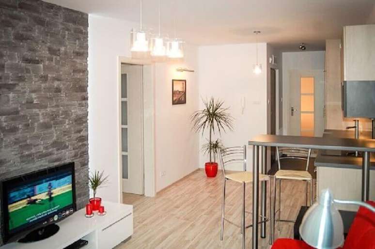 1. Decoração de apartamento pequeno com ambientes integrados – Foto: Pexels