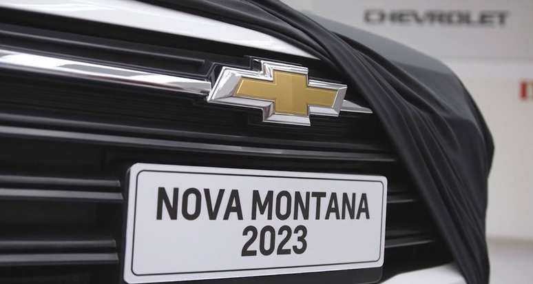 Novo teaser da nova Chevrolet Montana 2023