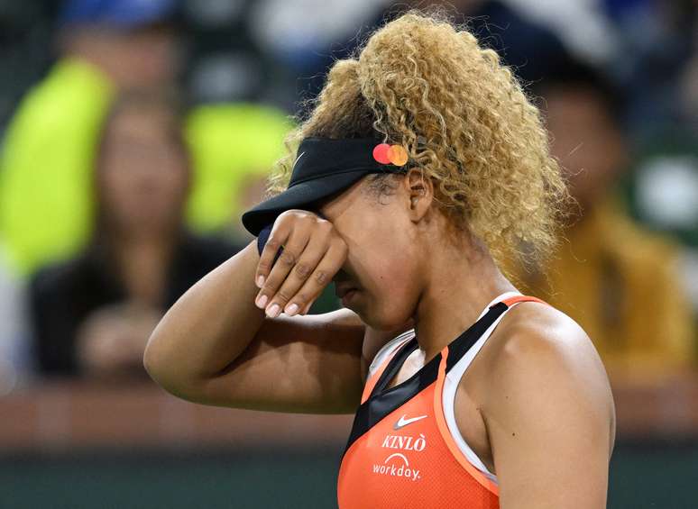 Naomi Osaka chora durante torneio de Indian Wells