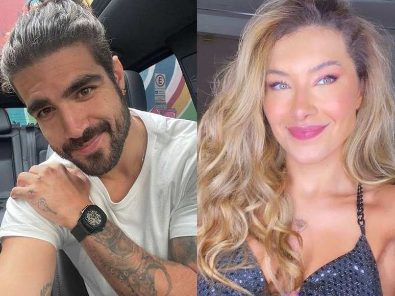 Caio Castro assumiu namoro com Daiane de Paula.