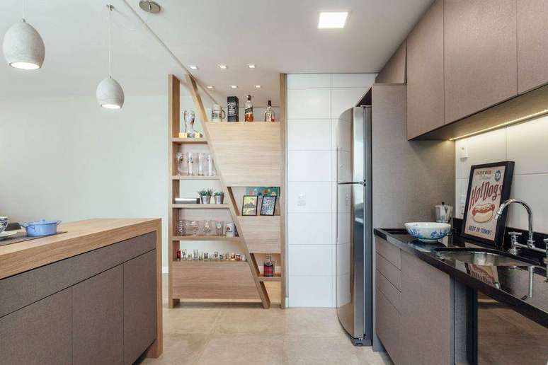 28. A pia de granito &eacute; um coringa sempre v&aacute;lido para a sua decora&ccedil;&atilde;o. Projeto de Ambientta Arquitetura