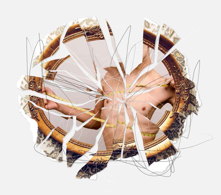 Carlos conseguia reduzir sua ansiedade olhando-se no espelho do banheiro e tirando fotos de si mesmo