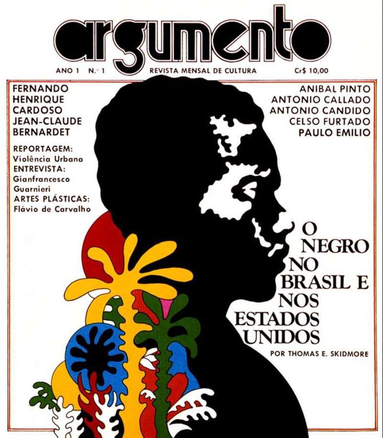 Capa da revista Argumento, dos anos 1970