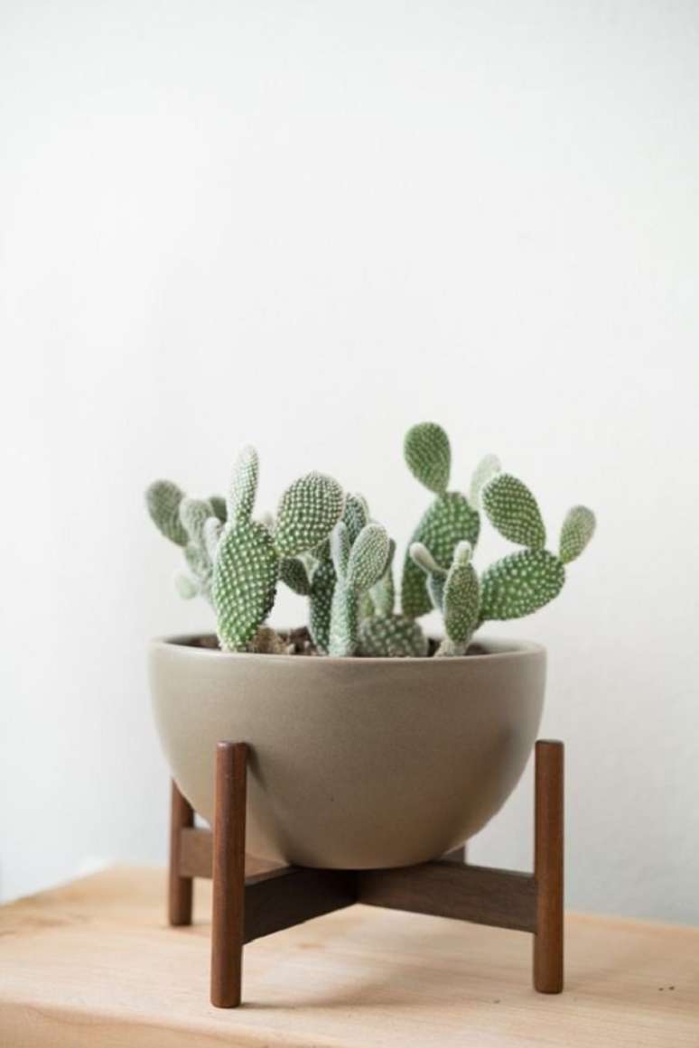 2. Centro de mesa com mini cactos – Foto Casa Tres Chic