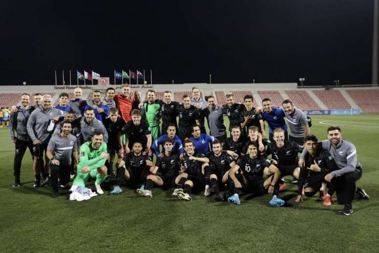 Seleção da Nova Zelândia busca sua terceira participação em Copas do Mundo (Foto: Reprodução / Twitter)