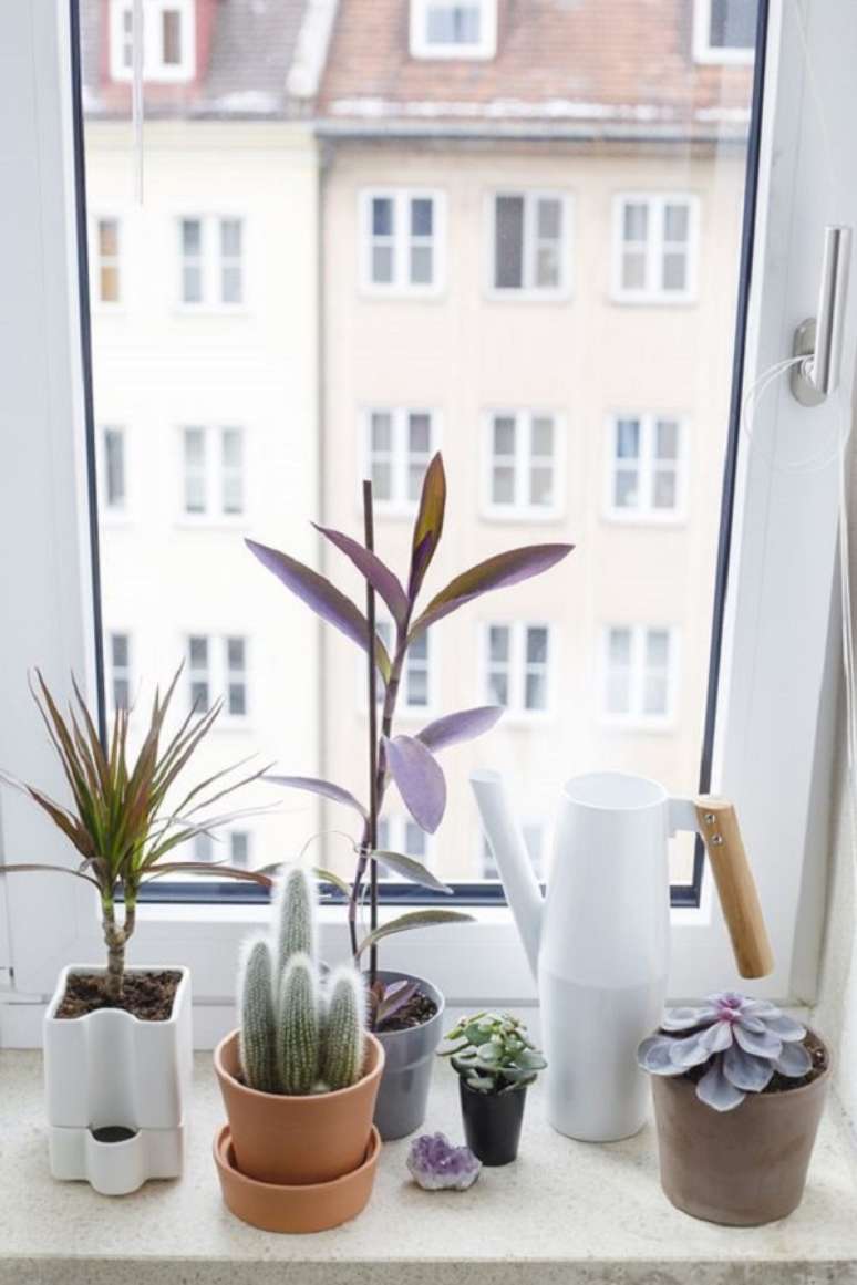4. Janela de casa com mini cactos &ndash; Foto Happy Interior Blog