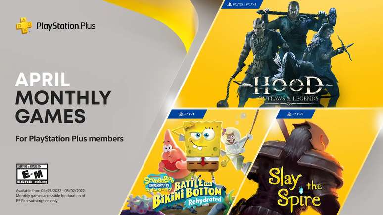 PS Plus de abril trouxe três jogos para os assinantes