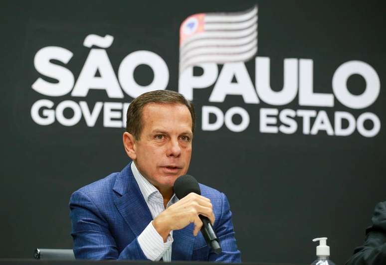 O governador João Doria; tucano havia vencido as prévias do partido para disputar à Presidência