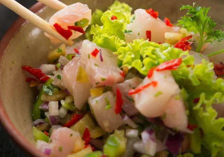 Ceviche de til&aacute;pia &ndash; Foto: Guia da Cozinha