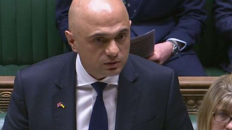 Sajid Javid, secretário de saúde do Reino Unido