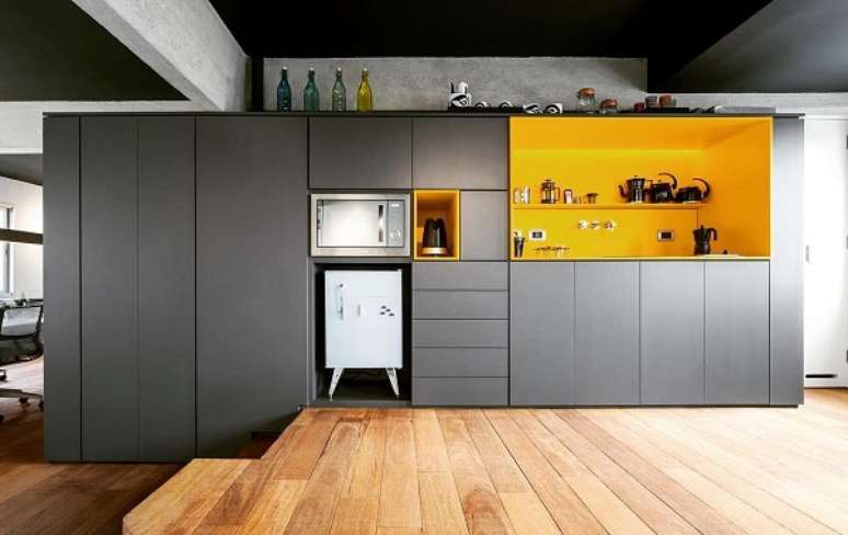 45. Móveis com cores que combinam com amarelo – Foto Stuchi e Leite
