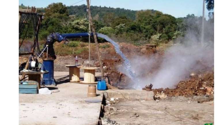 Po&ccedil;o tubular em S&atilde;o Louren&ccedil;o do Oeste (SC); secas na regi&atilde;o Sul tamb&eacute;m t&ecirc;m estimulando investimentos em &aacute;guas subterr&acirc;neas