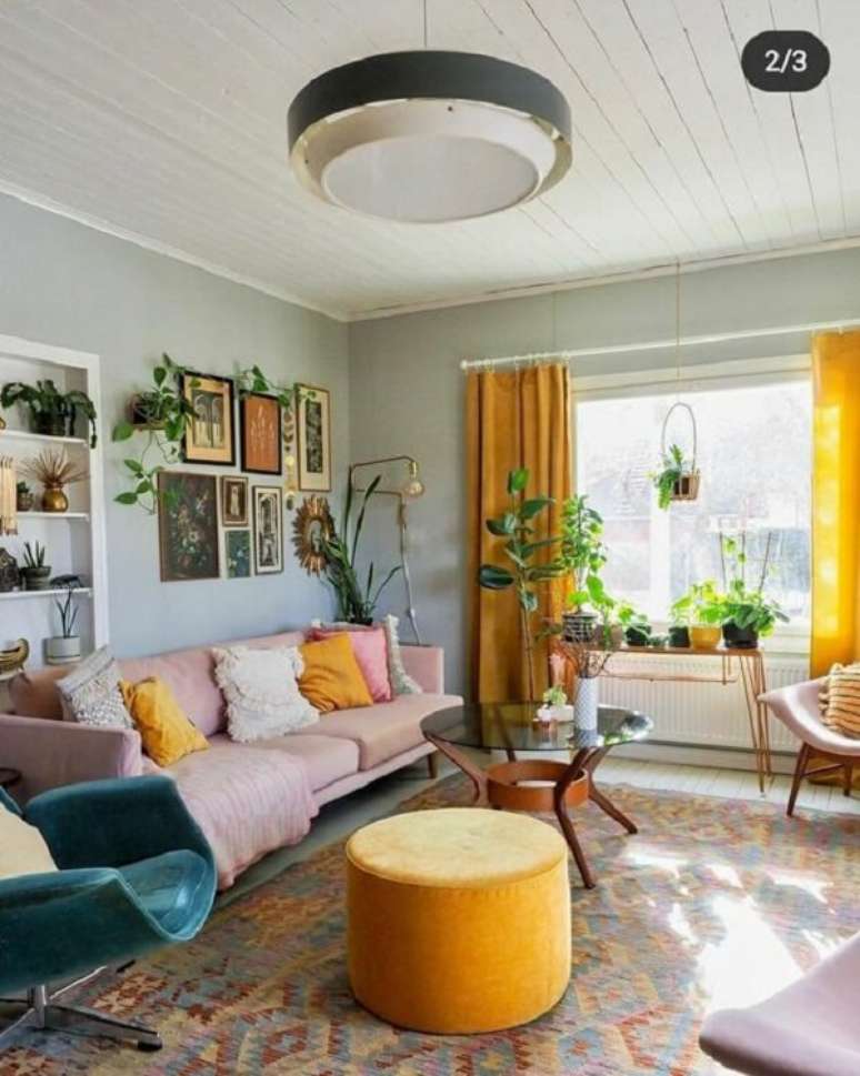 66. Amarelo combina com que cor para sala de estar – Foto Moart