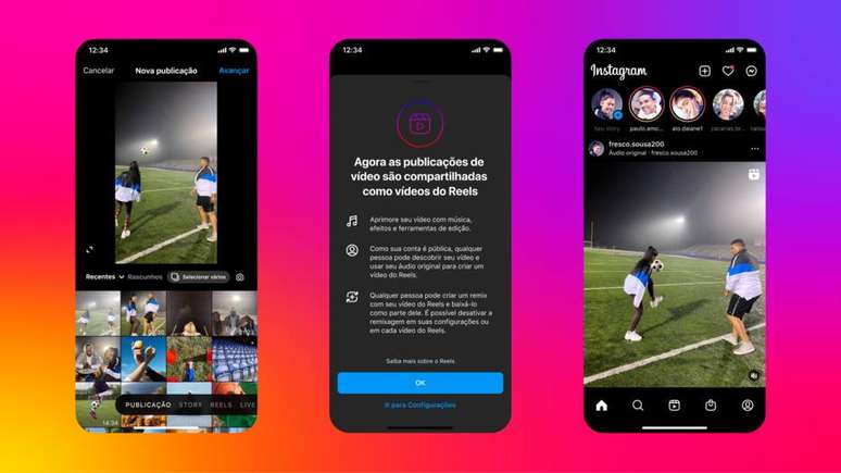 Instagram faz mudanças na interface e algoritmo para turbinar recursos de vídeos