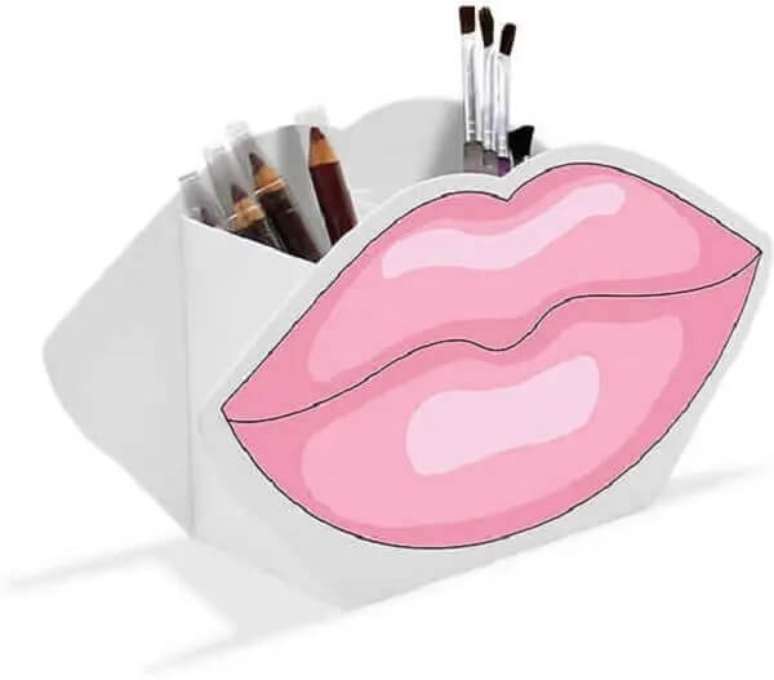 15. Presente para dia das m&atilde;es modelo criativo de organizador de maquiagem. Fonte: Magazine Luiza