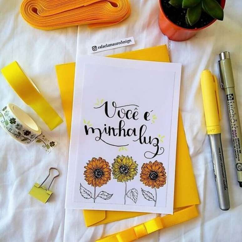 38. Ideias para o dia das m&atilde;es: cart&atilde;o especial. Fonte: Rafaela Mauro