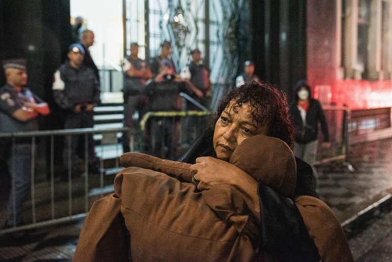 Débora participando do Cordão da Mentira, em 1º de abril, na capital paulista