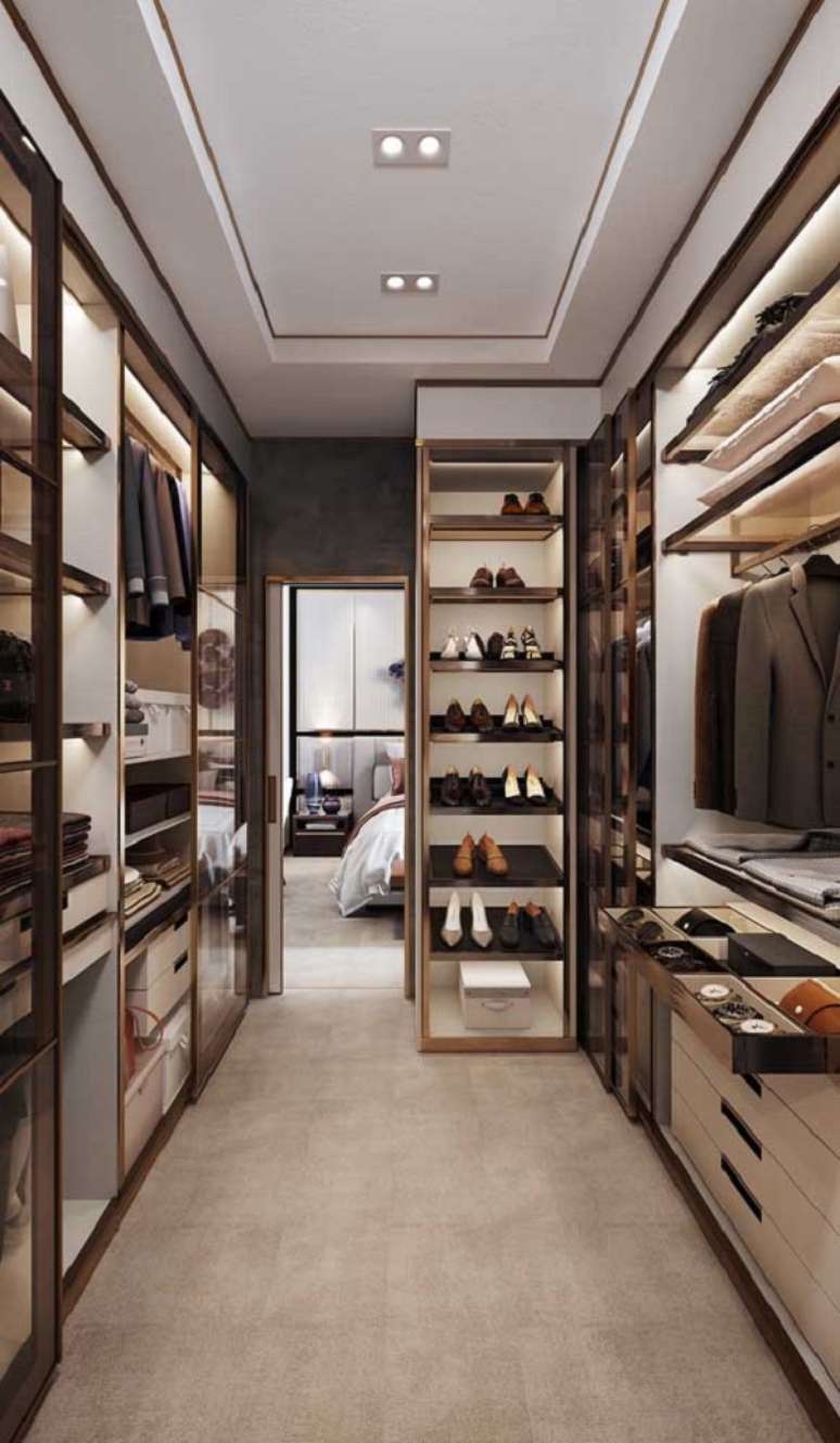 36. Ideias de closet no quarto planejado pequeno &ndash; Foto Decor Facil