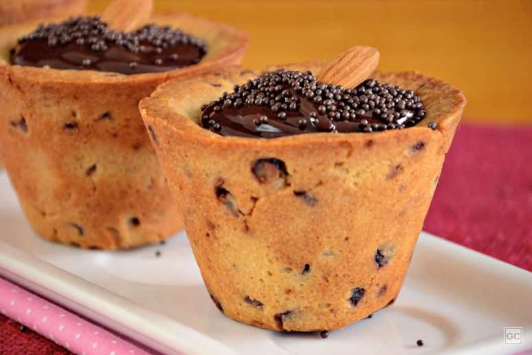 Copinho de cookie recheado &ndash; Foto: Guia da Cozinha