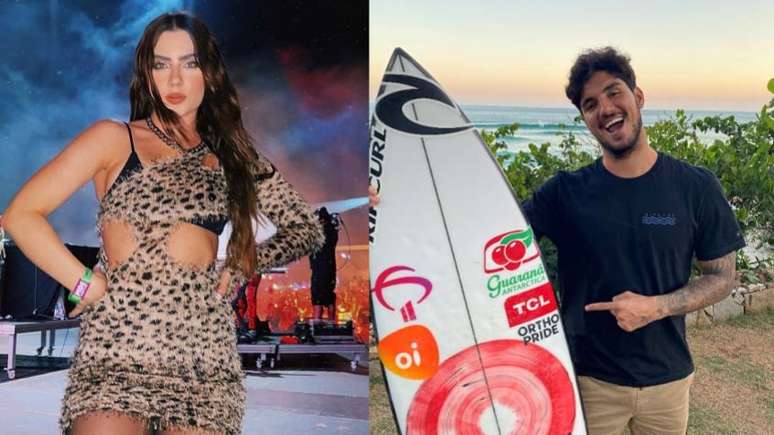 Jade foi apontada como affair de Medina na internet (Foto: Divulgação/Twitter
Montagem: Lance!)