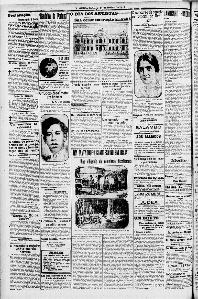 Jornal A Noite publica nota da aprova&ccedil;&atilde;o de Maria Jos&eacute; no concurso do Itamaraty