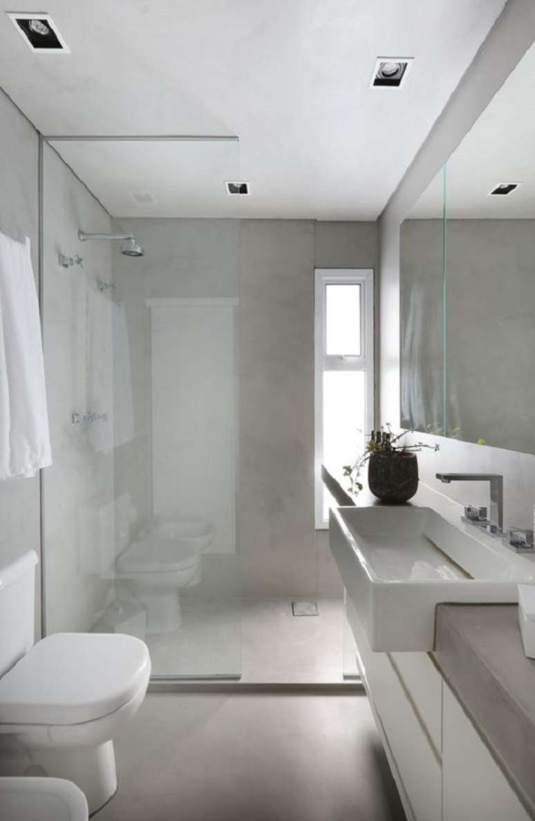 38. Banheiro com cuba de semi encaixe pequena &ndash; Foto Vanessa Piccoli