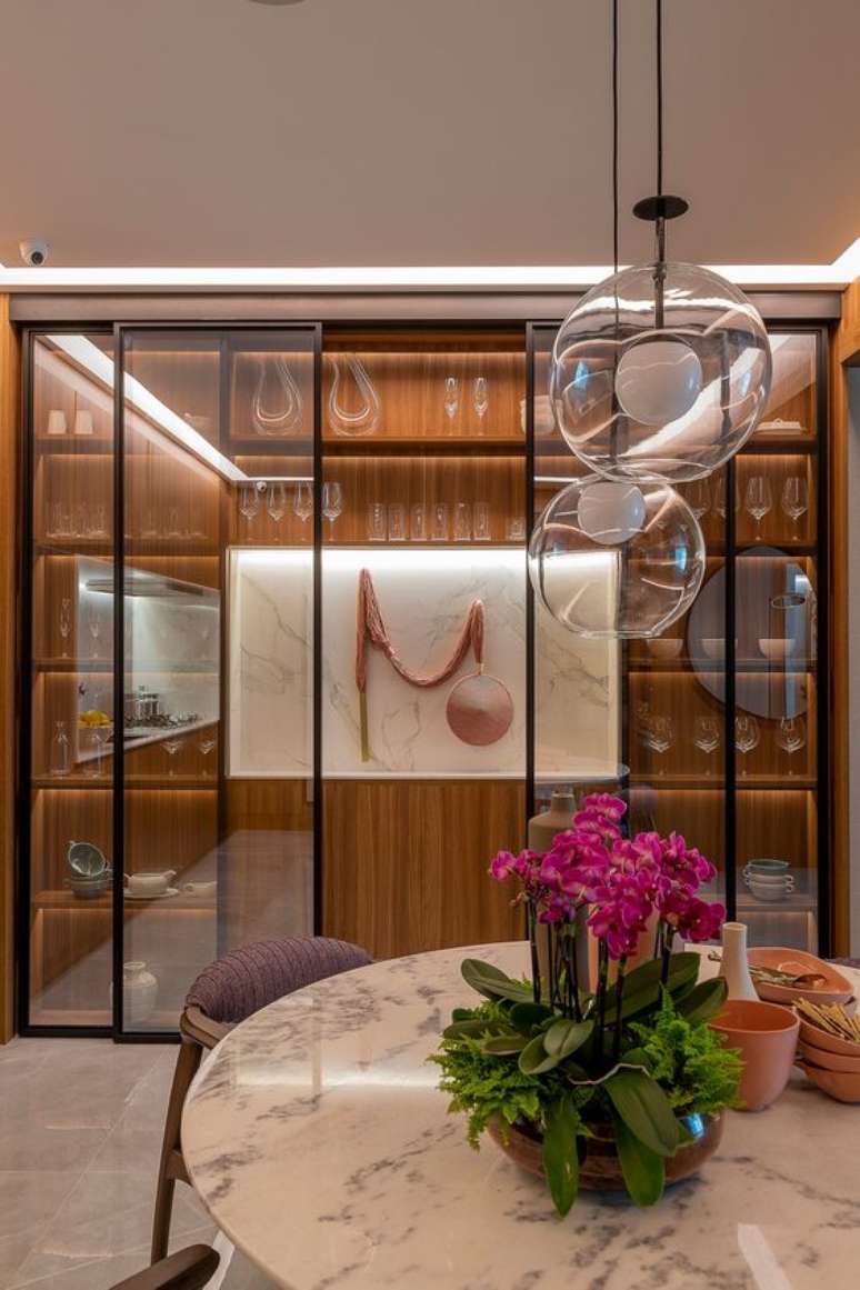 19. Arranjo de mesa de jantar pink &ndash; Foto Casa de Valentina