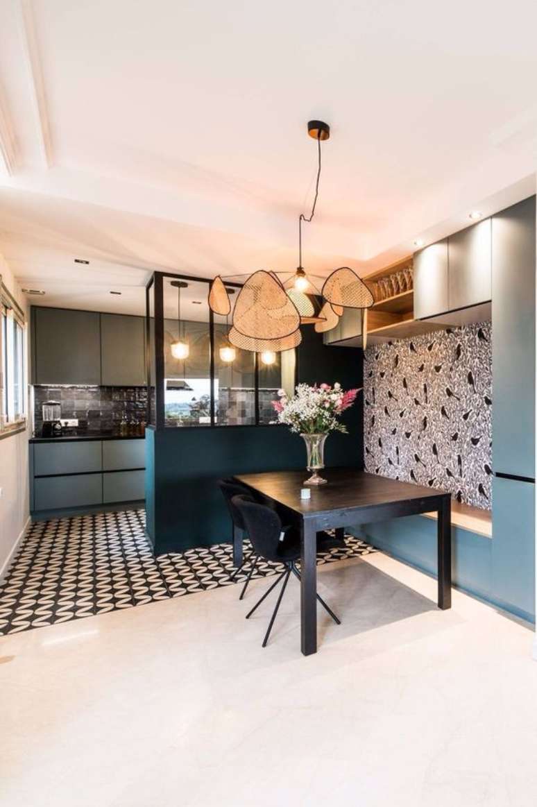 21. Arranjo de mesa de jantar moderna &ndash; Foto Cote Maison