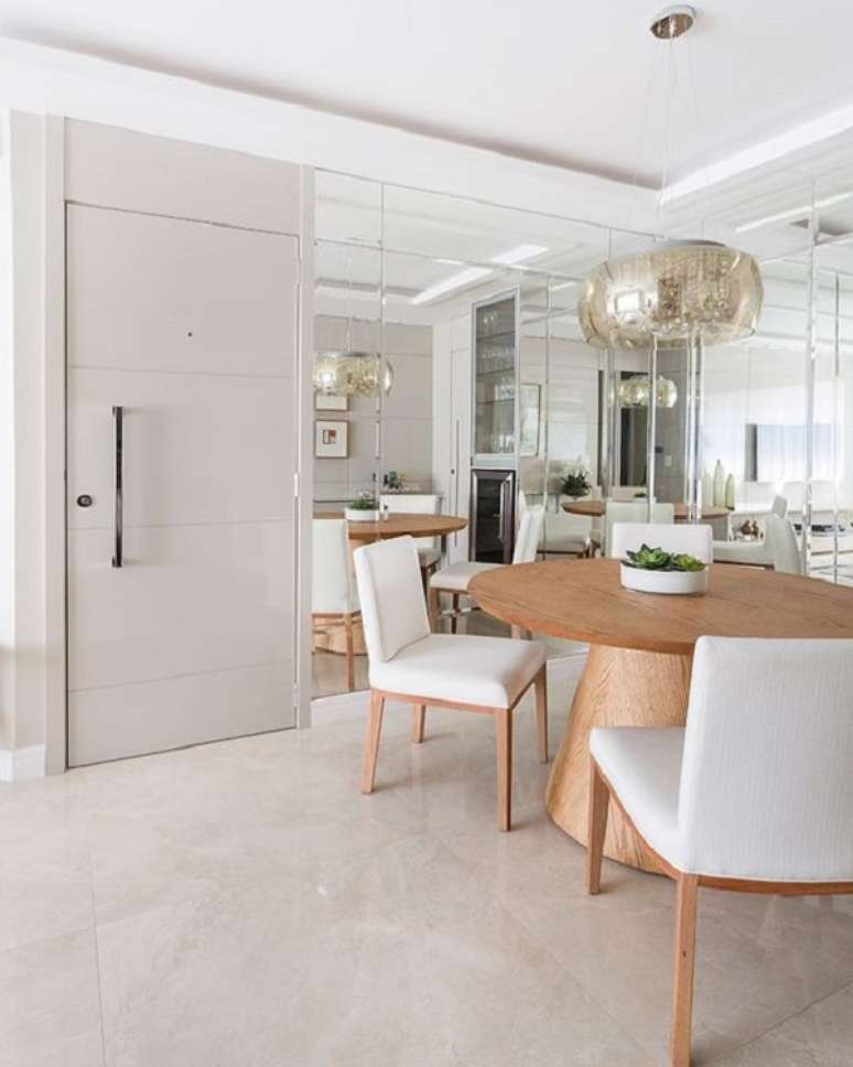 61. Sala de jantar com porcelanato para sala acetinado – Foto Estudio AR