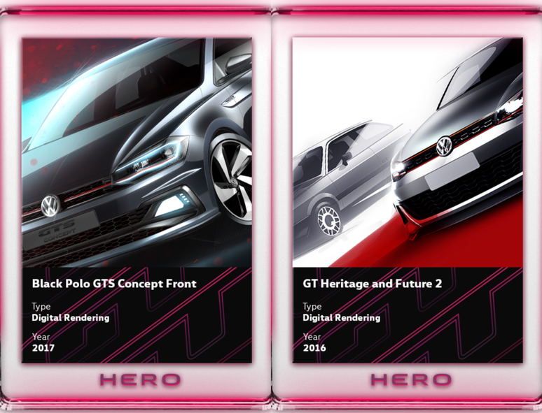 Cards da linha GT Collection