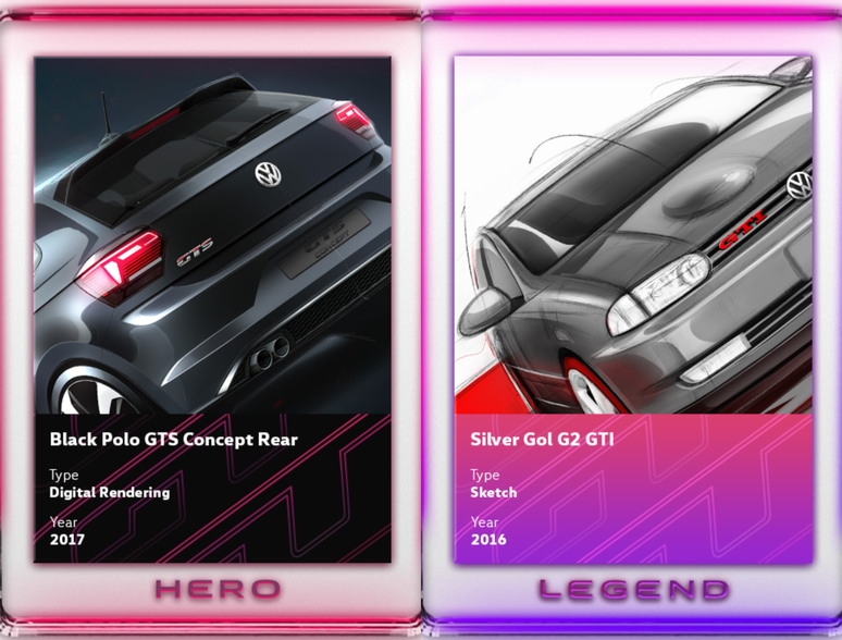 Cards da linha GT Collection