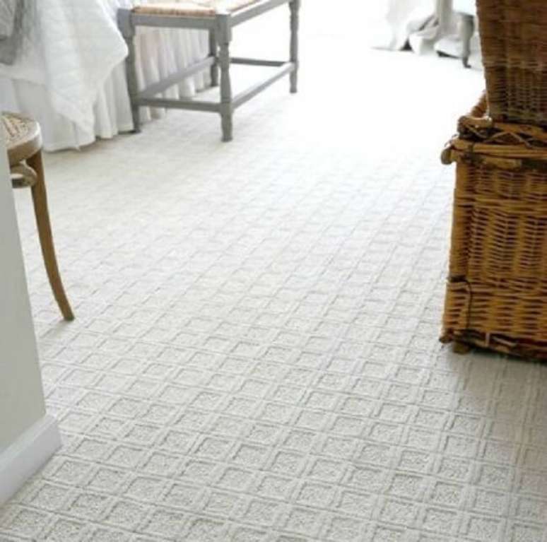 41. Modelo de carpete para quarto com formas geom&eacute;tricas. Fonte: Herts Carpets