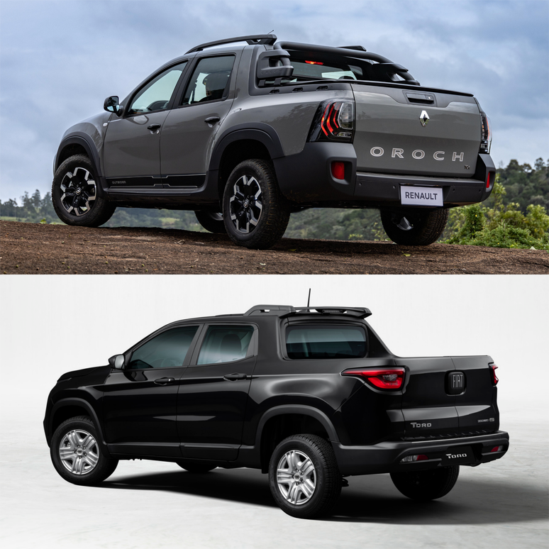 Renault Oroch Outsider e Fiat Toro Endurance.