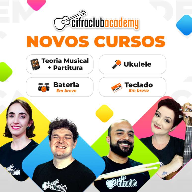 Conheça os novos cursos do Cifra Club Academy