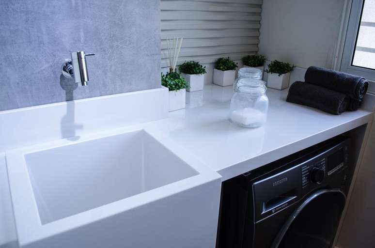 3. Tanque esculpido para lavanderia &ndash; Foto Studio Ecoara