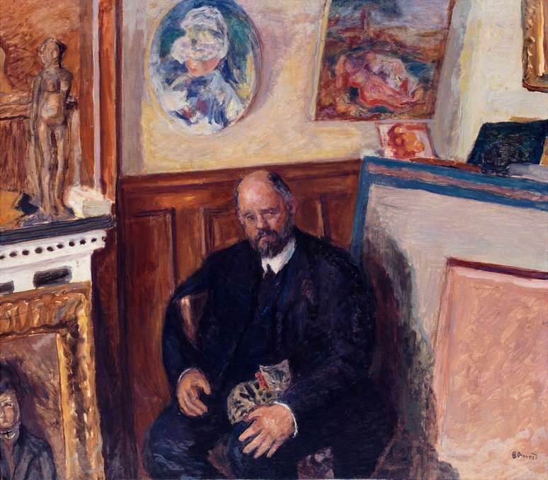 Retrato de Ambroise Vollard (1865-1939), que apoiou moral e profissionalmente inúmeros artistas (pintado por Pierre Bonnard)