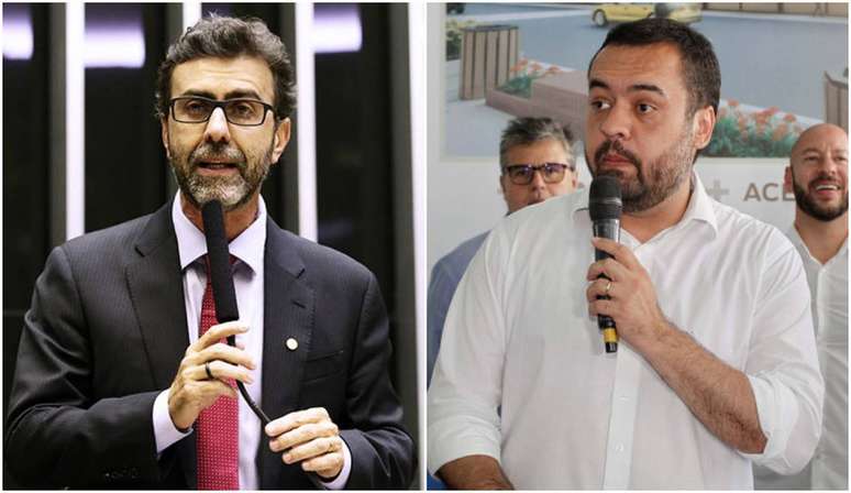 O deputado federal Marcelo Freixo (PSB) e o atual governador Cláudio Castro (PL)