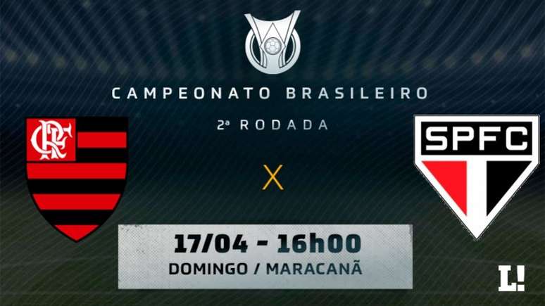 Flamengo e São Paulo se enfrentam neste domingo, pelo Brasileirão (Montagem: Lance!)