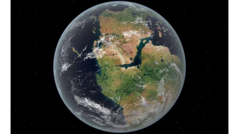 Os sete continentes já foram uma única massa de terra, um supercontinente chamado Pangeia