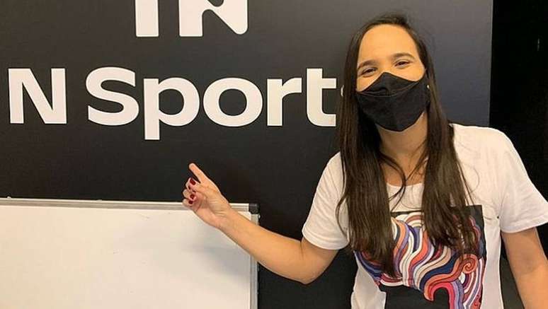 Milla Garcia, de 36 anos, faz parte do time de narradores da plataforma NSports