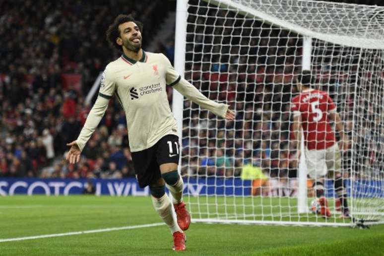 No primeiro turno, Liverpool emplacou goleada por 5 a 0 no Manchester United (Foto: OLI SCARFF / AFP)