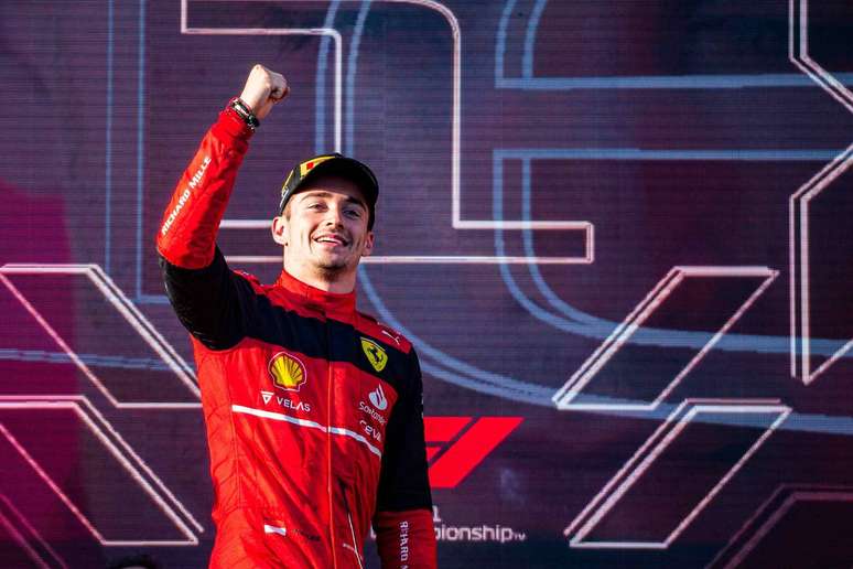 Charles Leclerc venceu duas de três corridas em 2022 